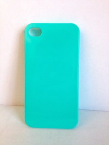 Turquoise iphone hoesje. (plastic, 4&4s) 
