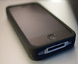 Zwarte siliconen iPhone case 