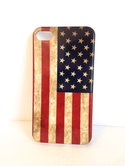 Iphone-hoesje-Old-Time-Dusty-Amerikaanse-vlag-(4&amp;4s)